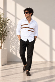Leather Strap Shirt