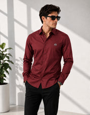 Maroon Full Sleeves Shirt