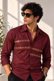Leather Strap Shirt