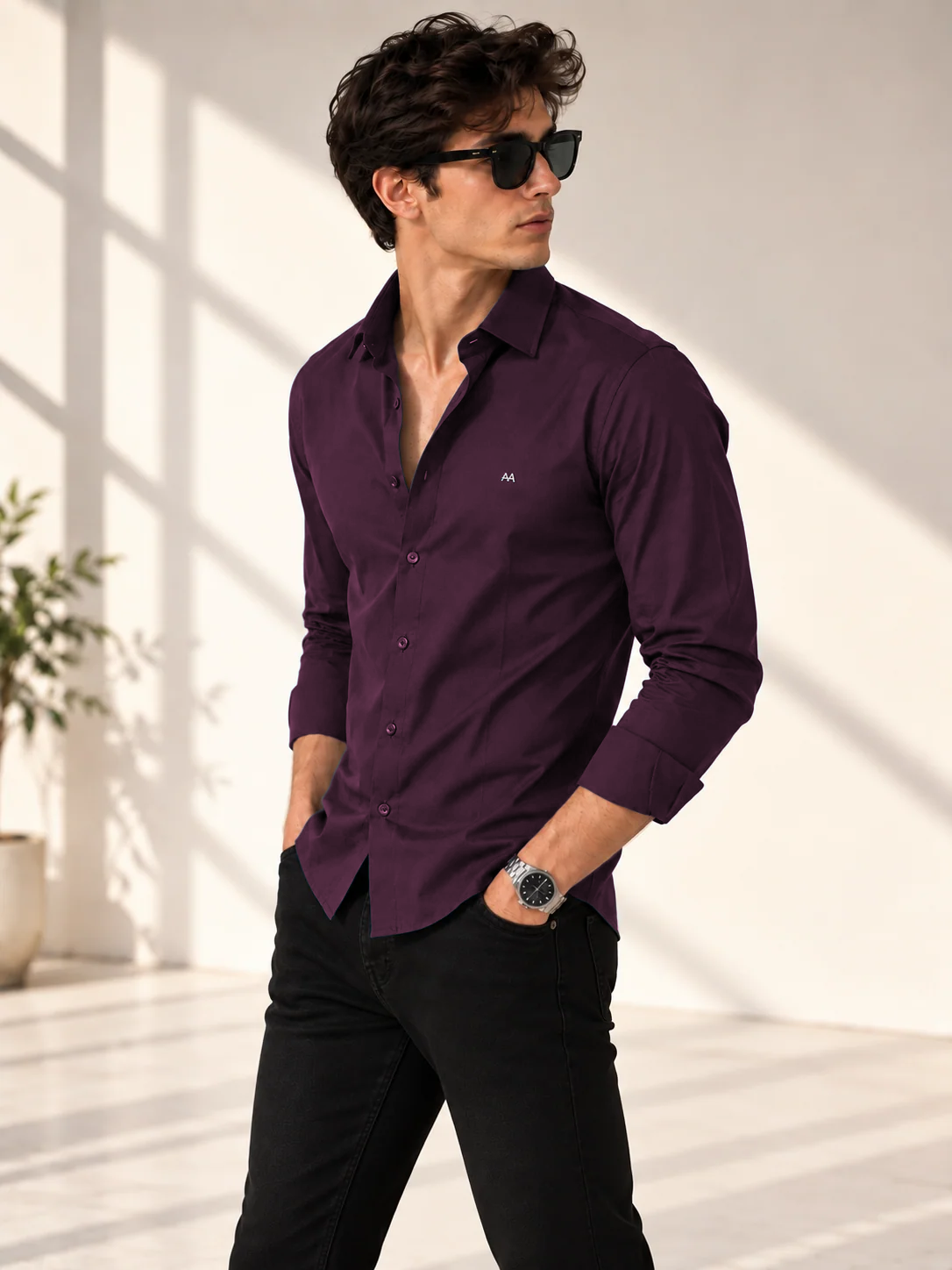 Signature classic Wine shirt
