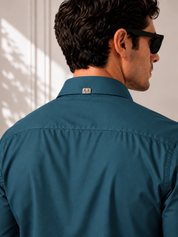 Grey Strip Classic Teal Shirt