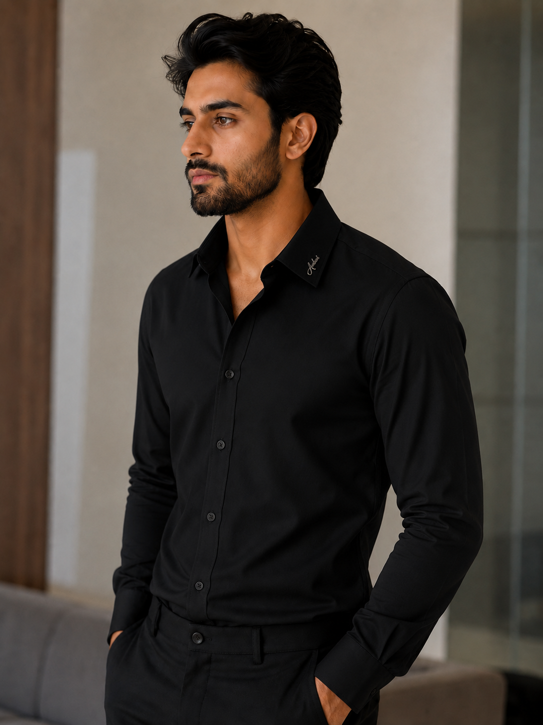 Classic black Fit shirt