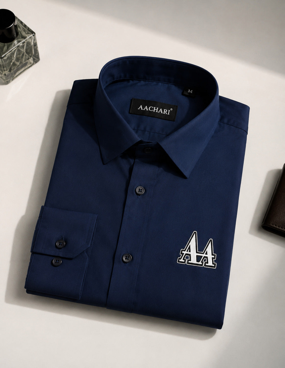 Navy Blue Full Sleeves Shirt