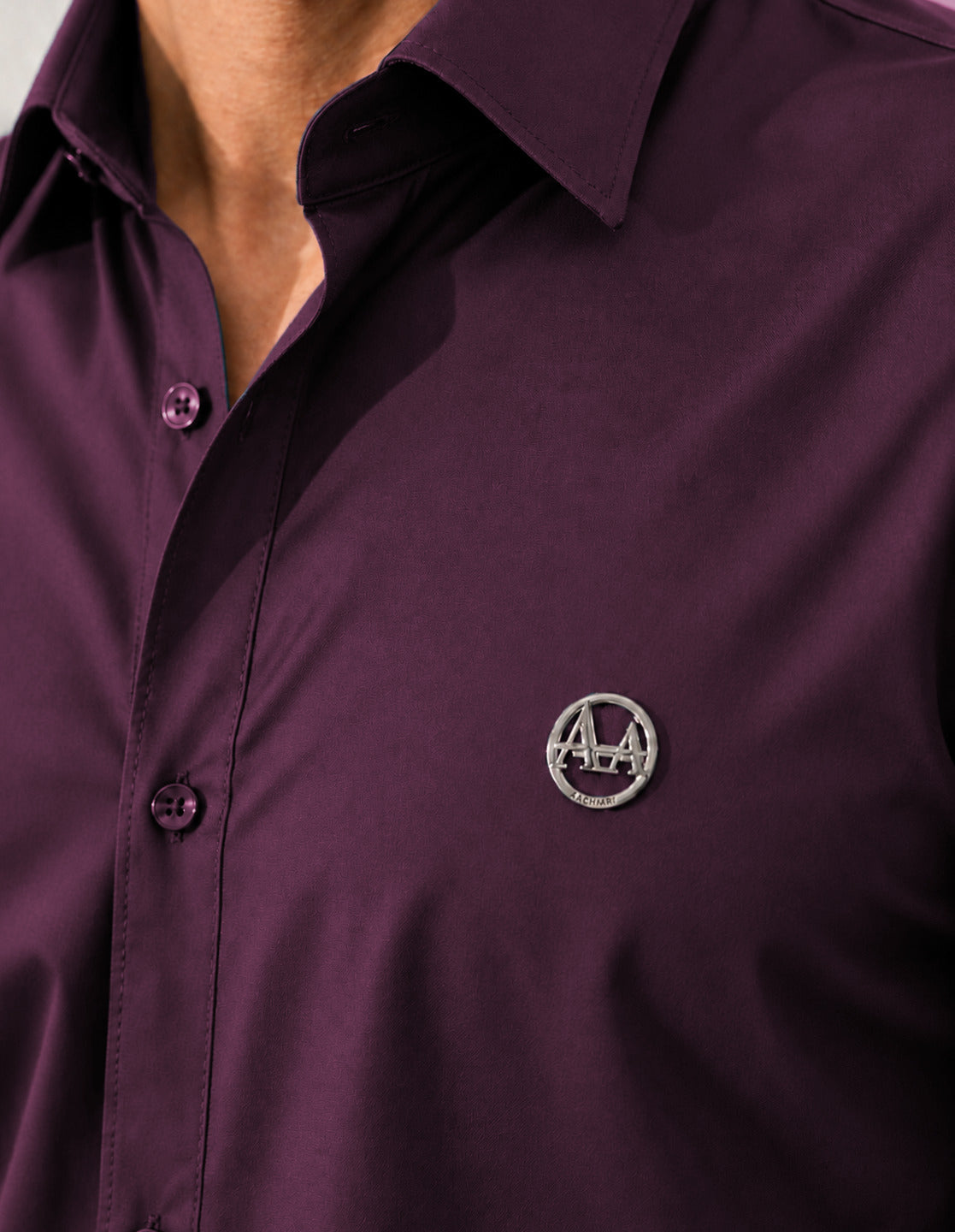 Wine Full Sleeves Shirt