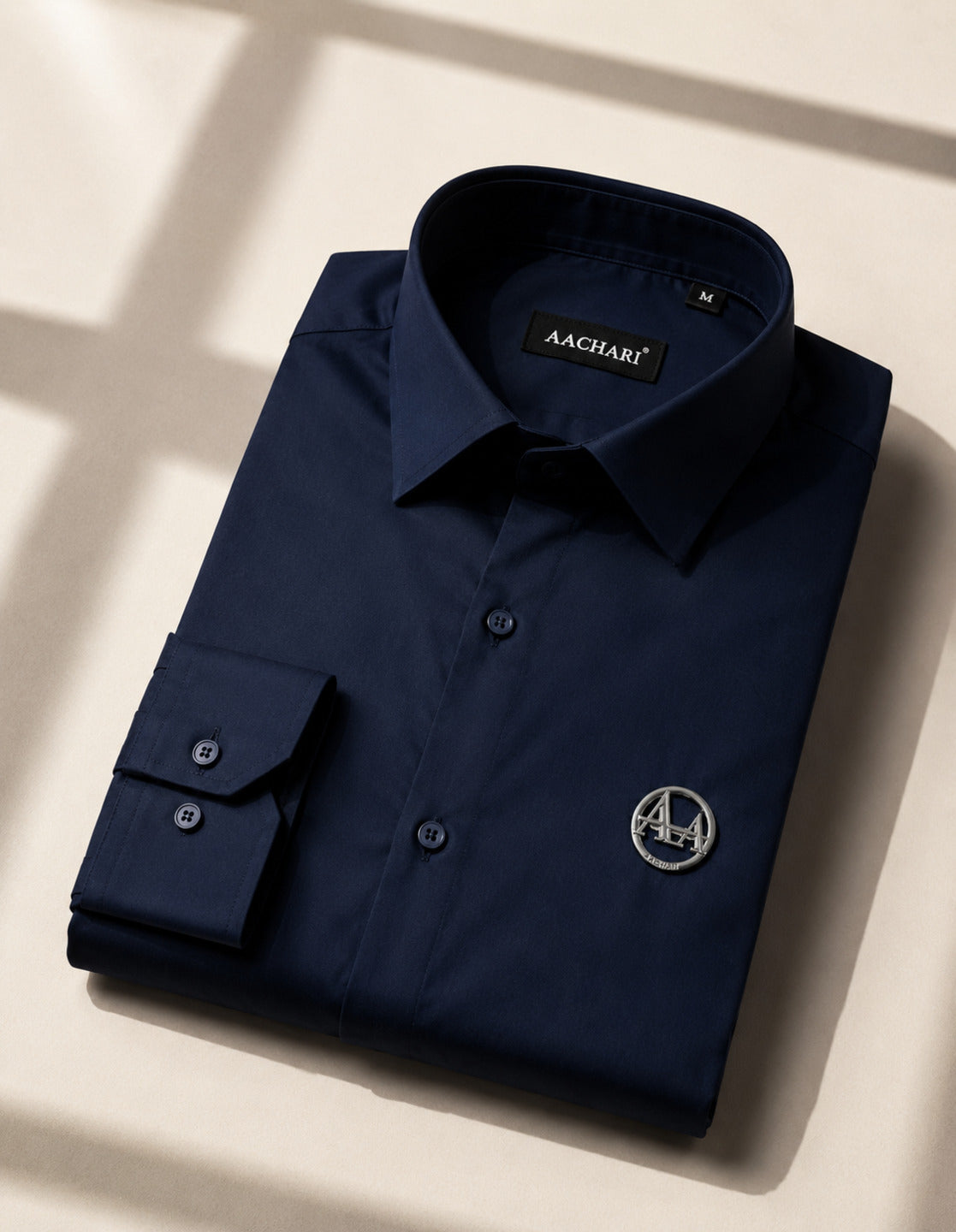 Navy Blue Full Sleeves Shirt For Man
