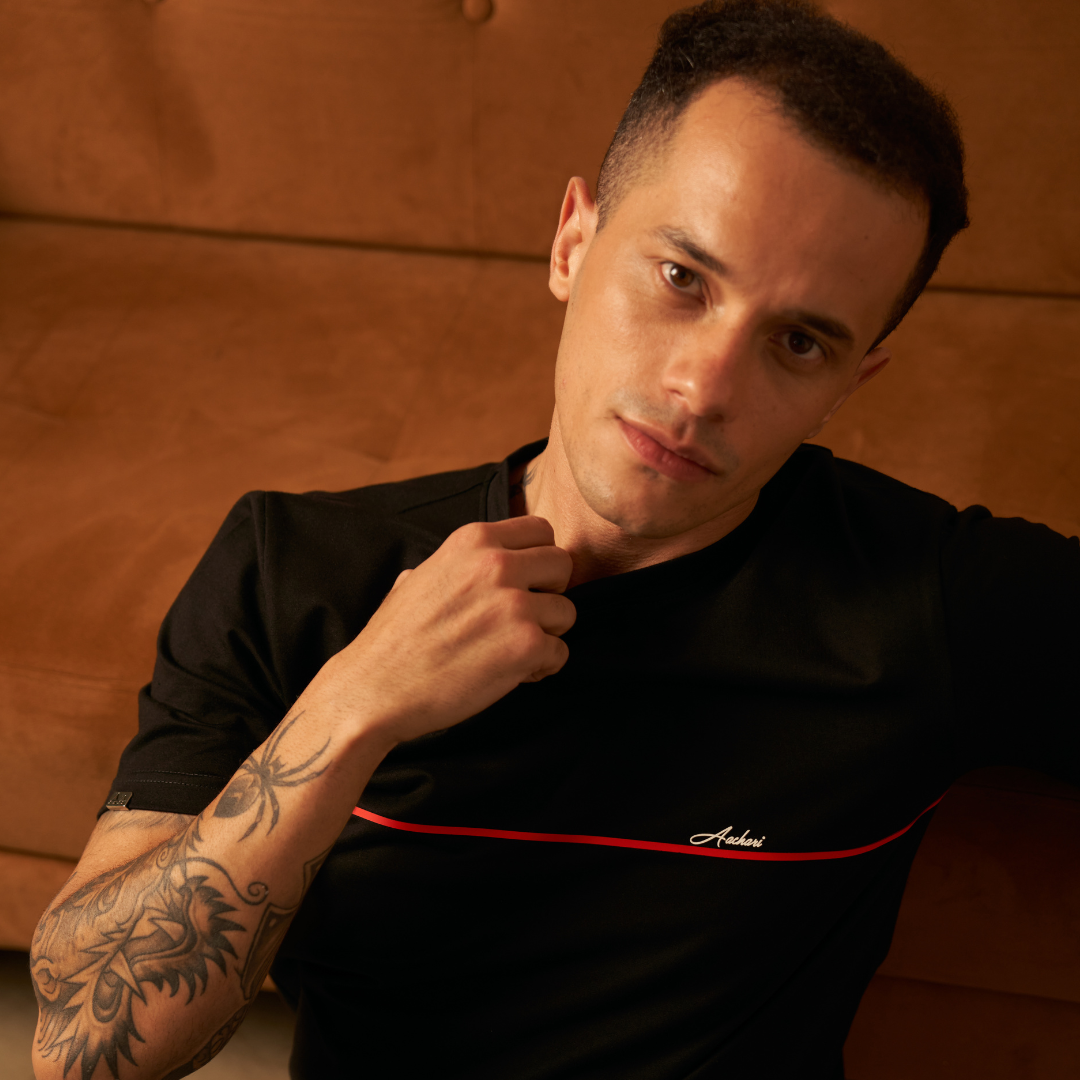 Aachari Red Strip T-shirt