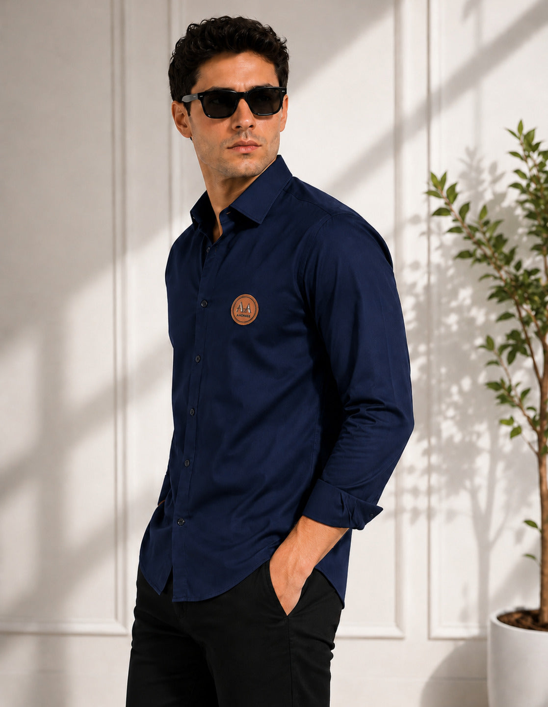 Classic Navy Blue Shirt