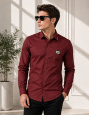 Signature Maroon Luxury Shirt