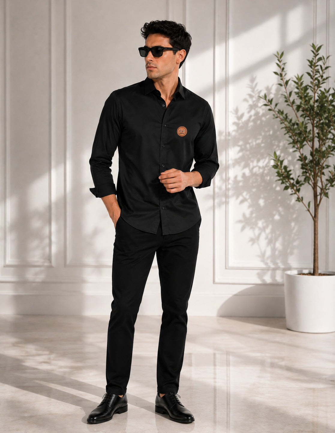 Classic Black Shirt Full Sleeve