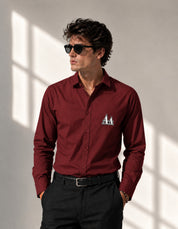Maroon Full Sleeves Shirt