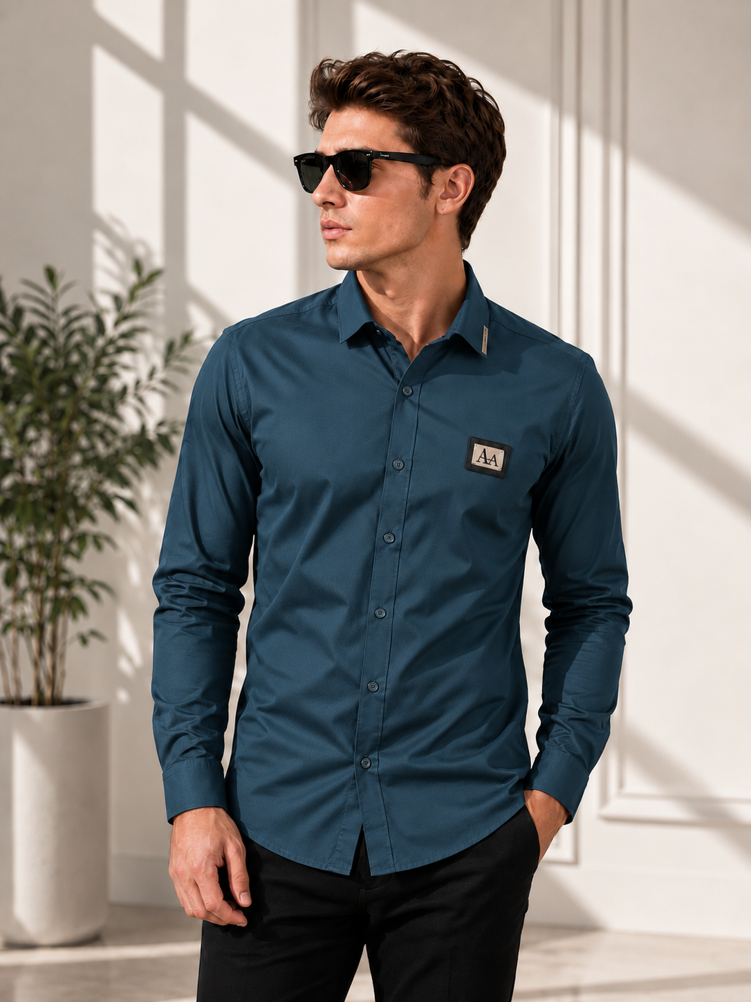 Signature Teal Luxury Shirt