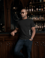 Black casual tee