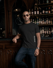 Black casual tee