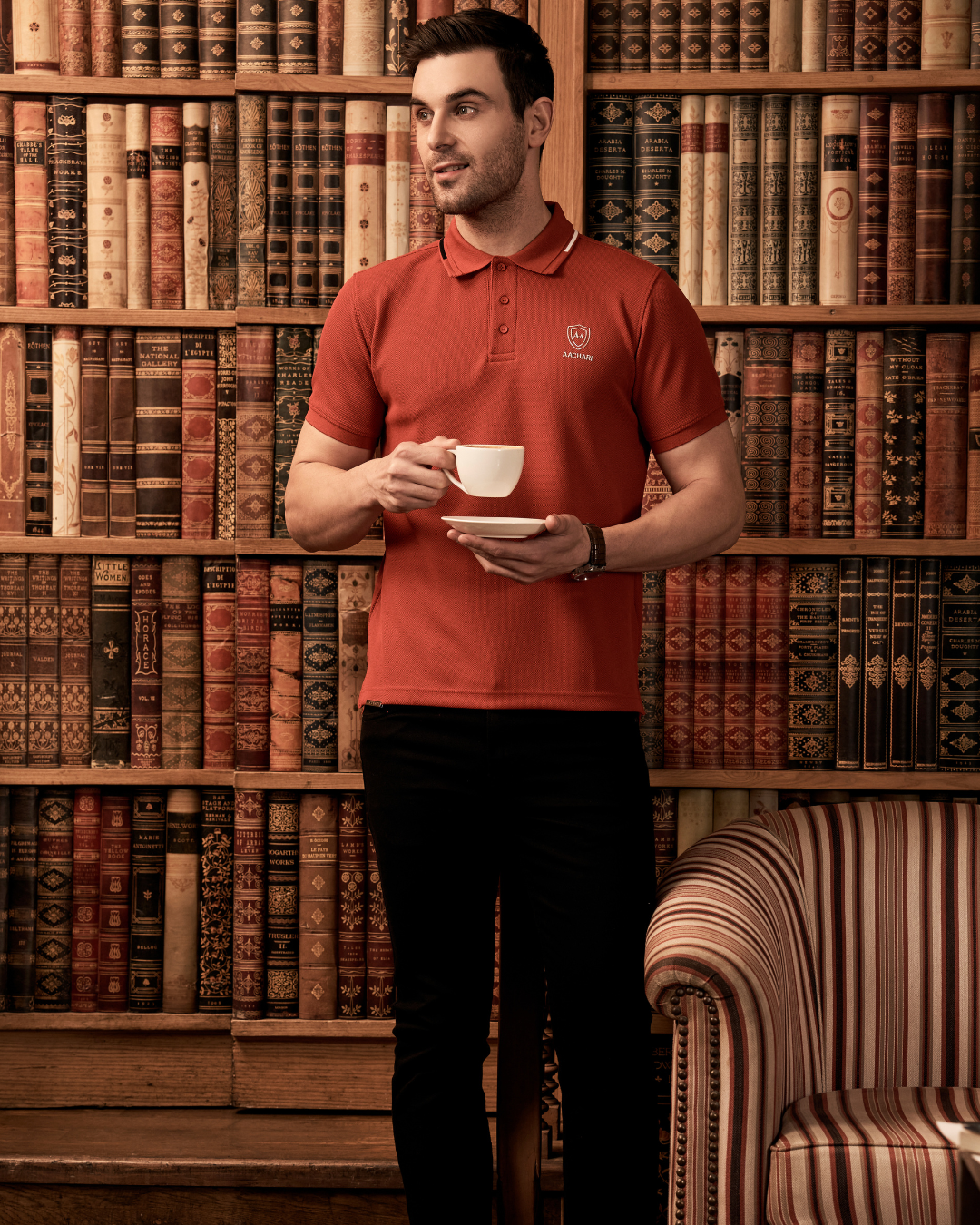 Premium Red Polo T-Shirt | AACHARI