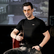 Aachari regular Black Tshirt