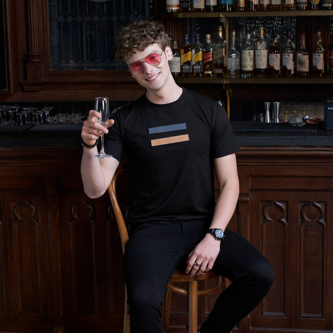 Aachari Classic Black T Shirt