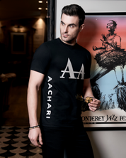 Radiant Glow Black T Shirt
