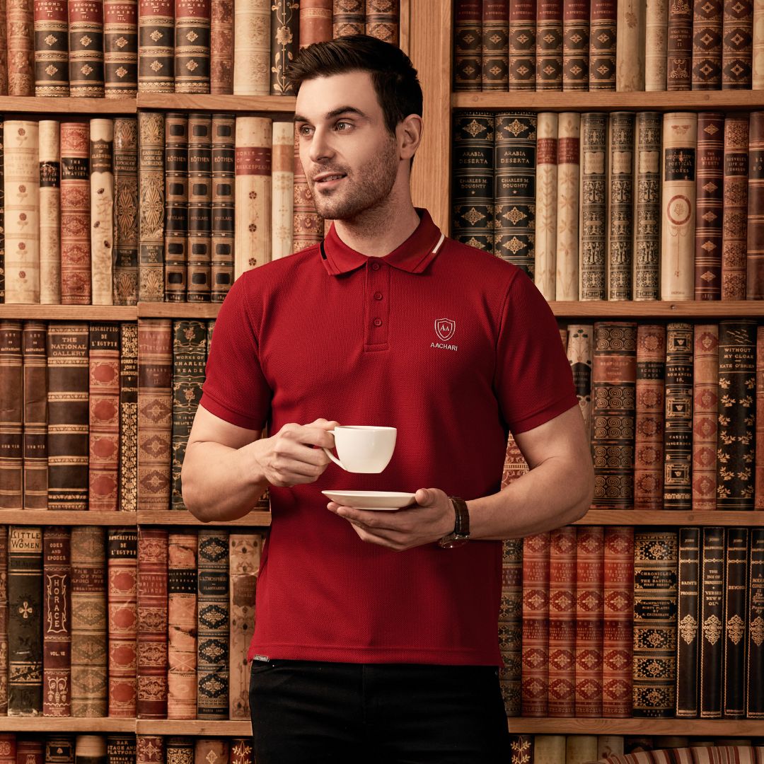 Aachari Essential Red Polo