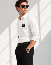 Classic Elegant Men's White Shirt