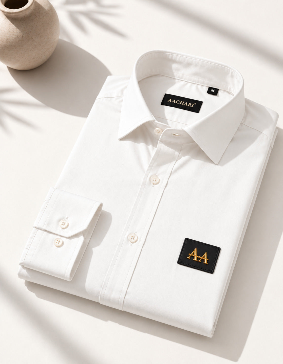 Classic Elegant Men's White Shirt