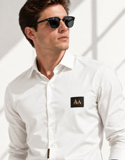Classic Elegant Men's White Shirt