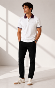 Wine trim polo