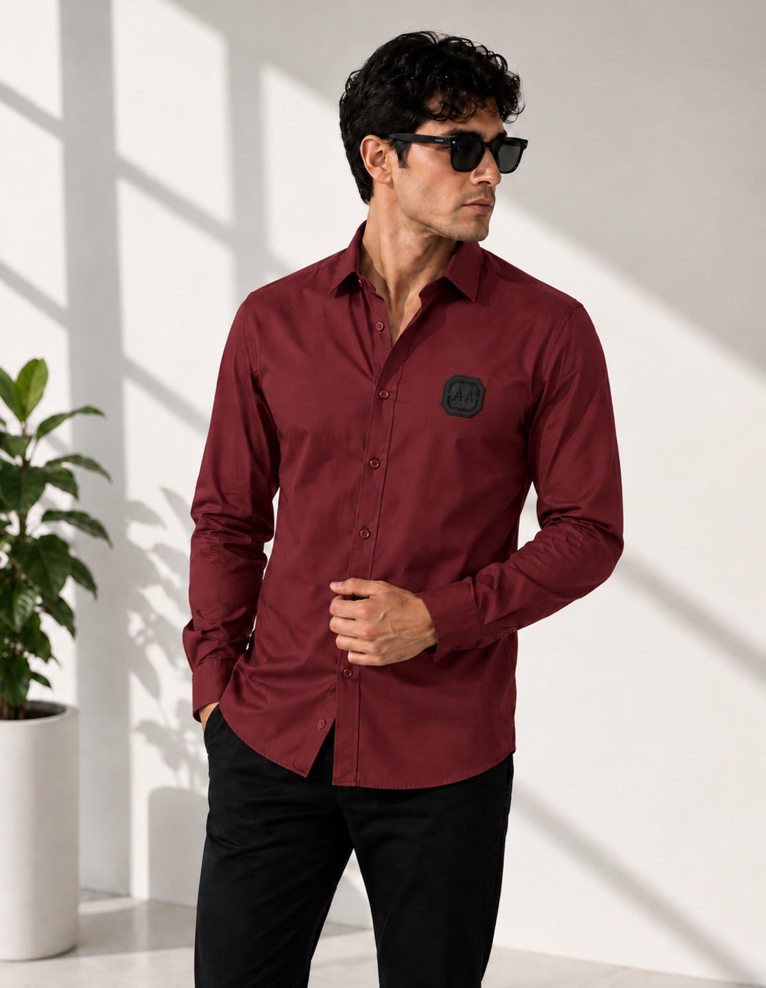 Maroon Signature Casual Shirt