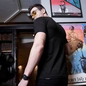 Radiant Glow Black T Shirt
