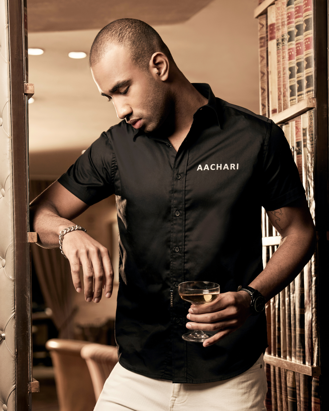 Classic Slim Fit Black Shirt