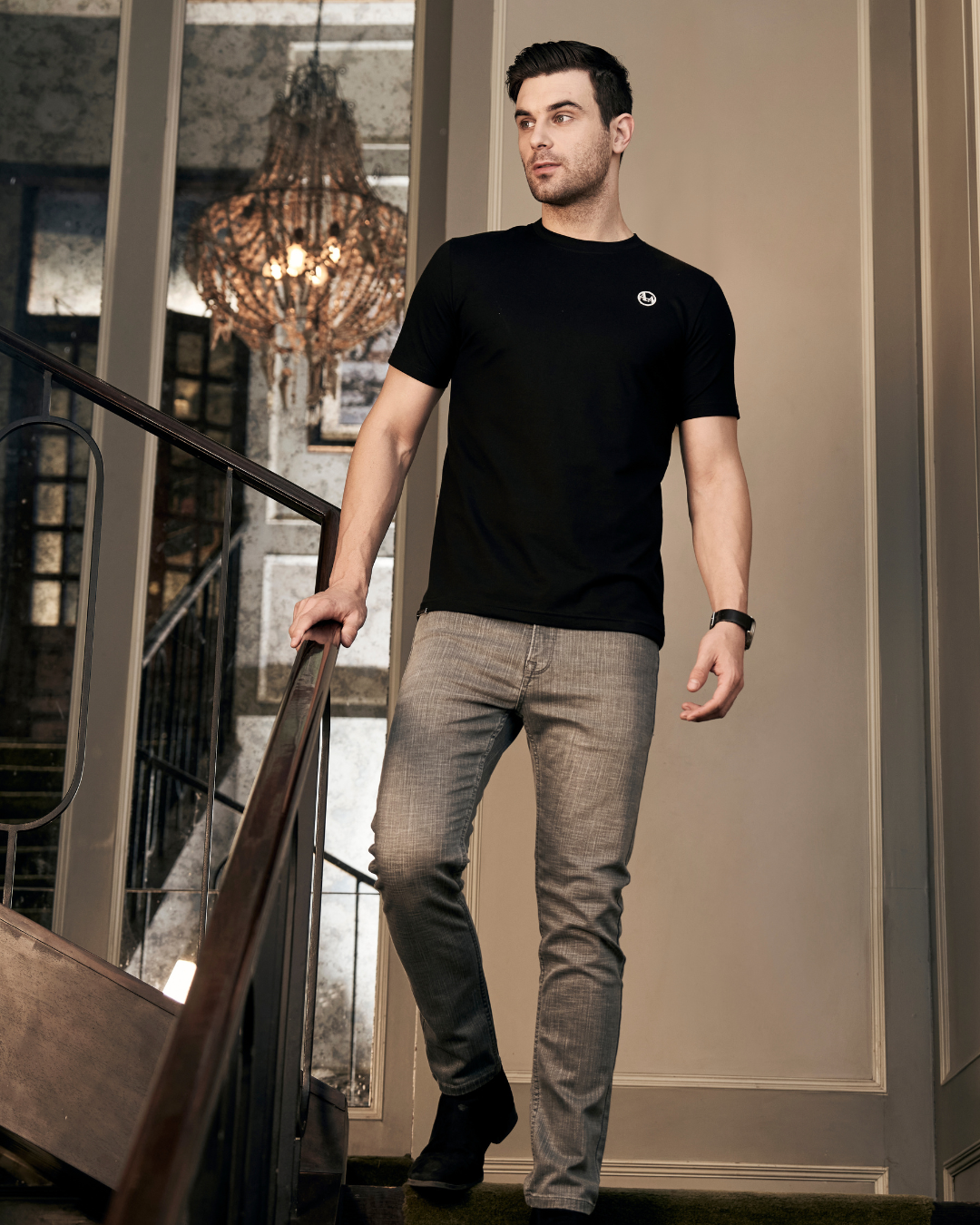 Classic Men's Black T Shirt