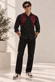 Maroon Wave Shirt