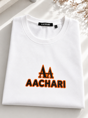 Classic Orange Accent White T-shirt
