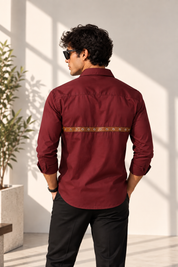 Leather Strap Shirt