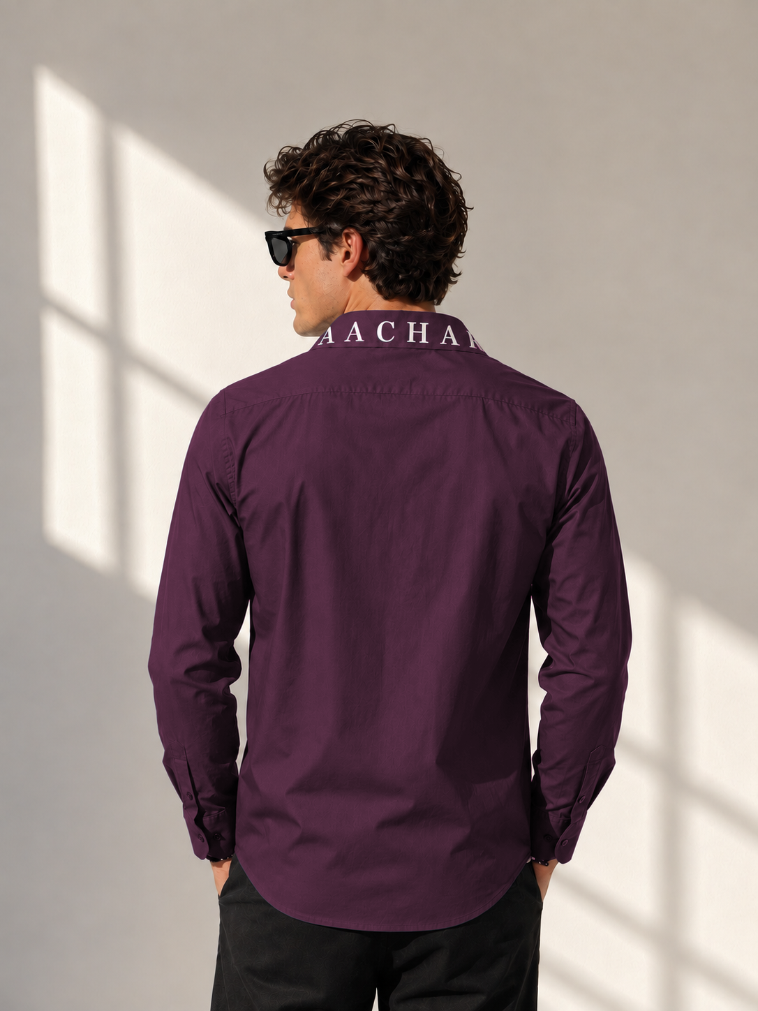 Wine Full Sleeves Shirt