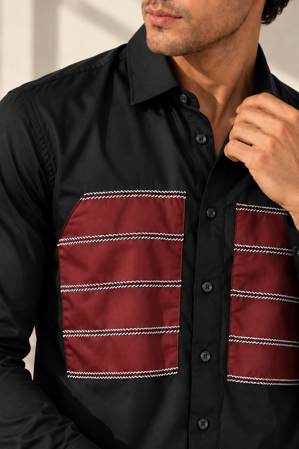 Double panel shirt