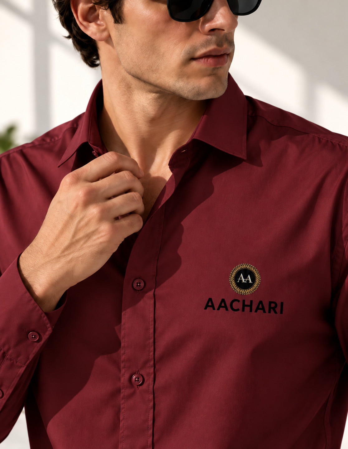 Maroon Classic Full Shirt