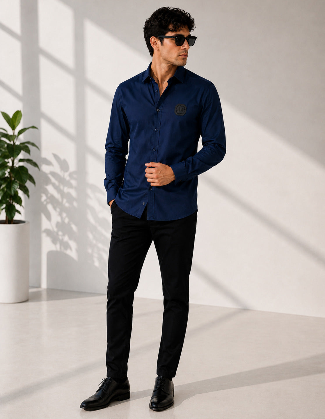 Navy Blue Signature Casual Shirt