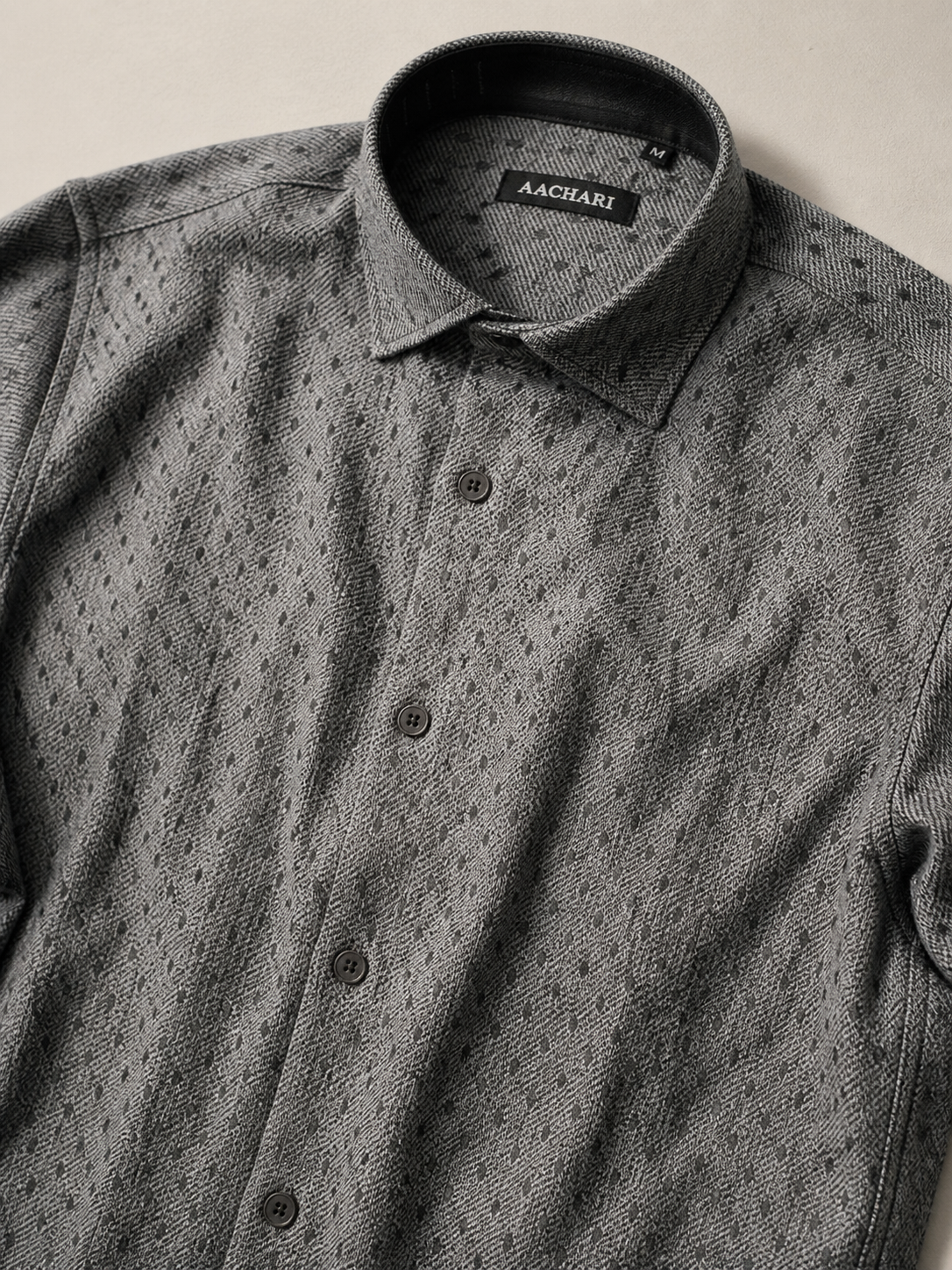 Grey Textured Shirt