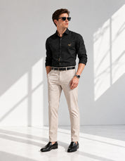 Classic Elegant Men's Black Shirt