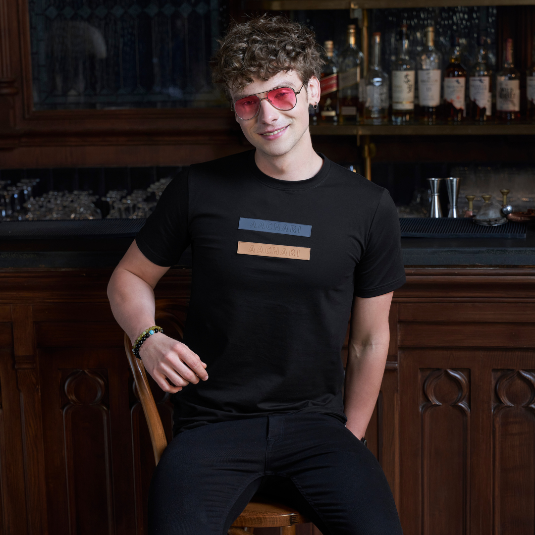 Aachari Classic Black T Shirt