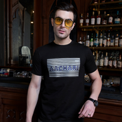 Aachari Signature Label Black T Shirt