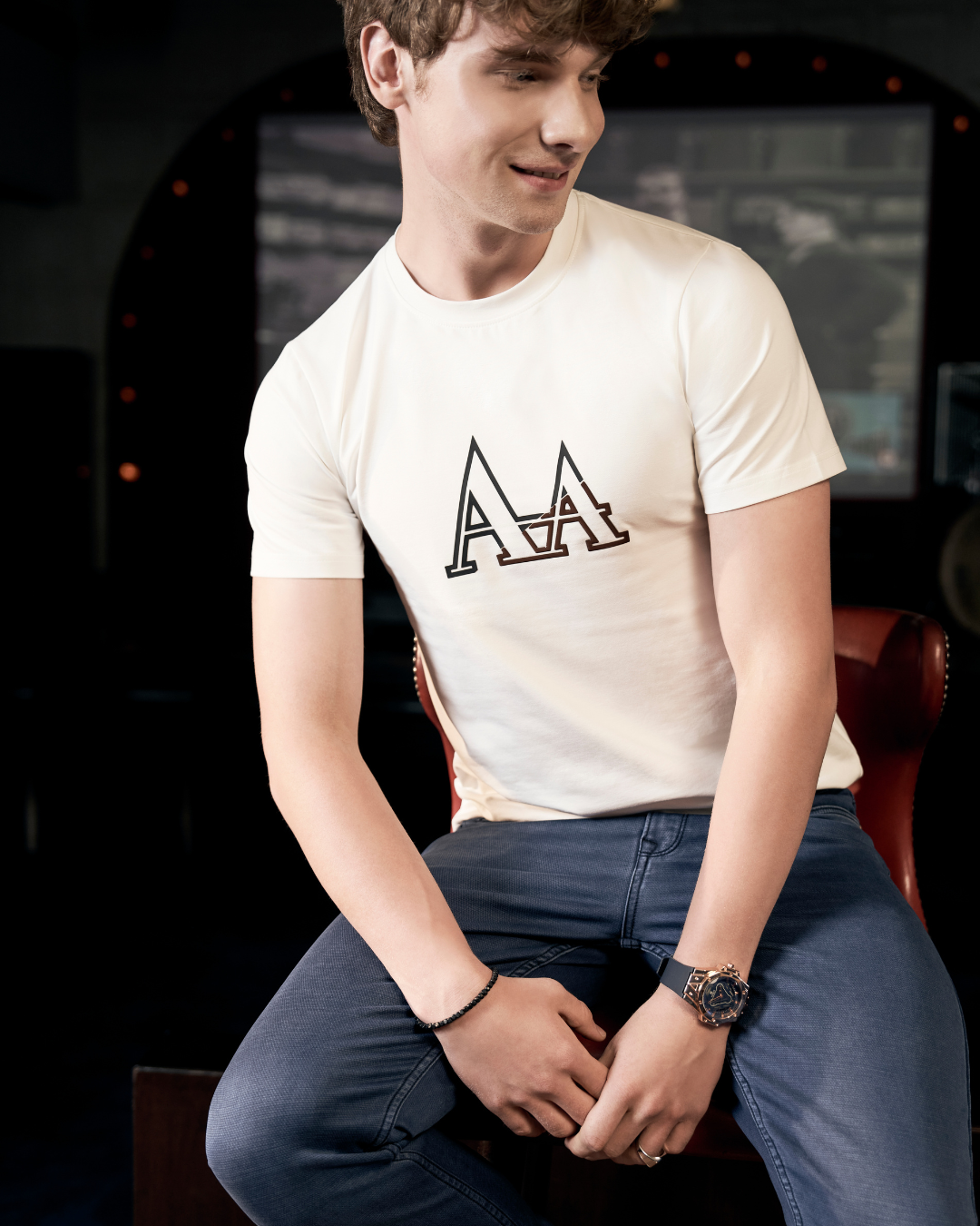 Signature Men's White T Shirt