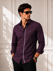 Grey Strip Classic Wine Shirt