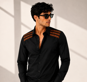 Leather Detail Signature Shirt