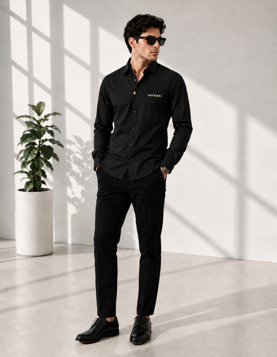 Aachari Signature Spark Black Shirt