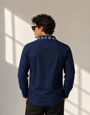 Navy Blue Full Sleeves Shirt
