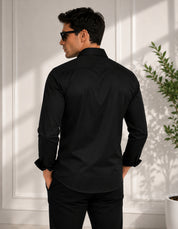 Classic Black Shirt Full Sleeve