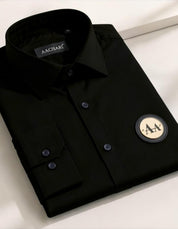 Black Shirt with Golden Accent
