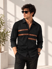 Leather Strap Shirt