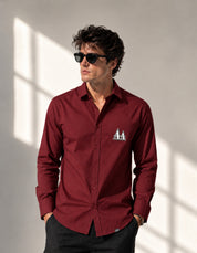 Maroon Full Sleeves Shirt